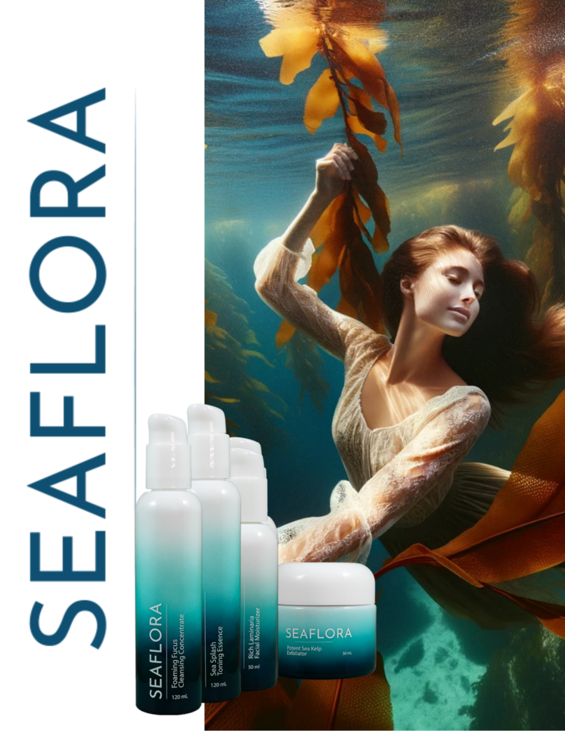 Seaflora offering sustainable and eco-conscious skincare products.