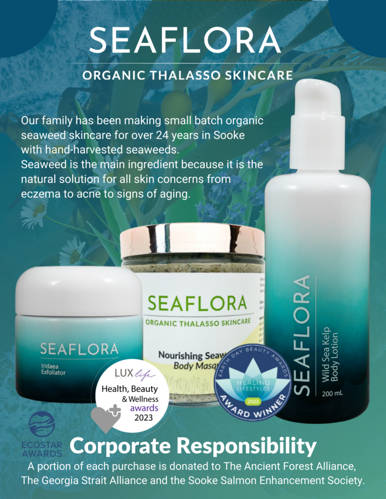 Seaflora's organic, small batch, and sustainable skincare products.