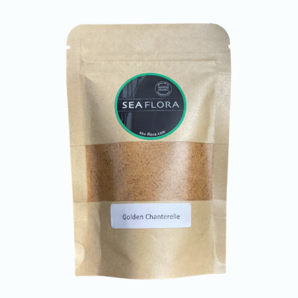 mushroom for blog - Seaflora Skincare Golden Chanterelle which is good for the body.