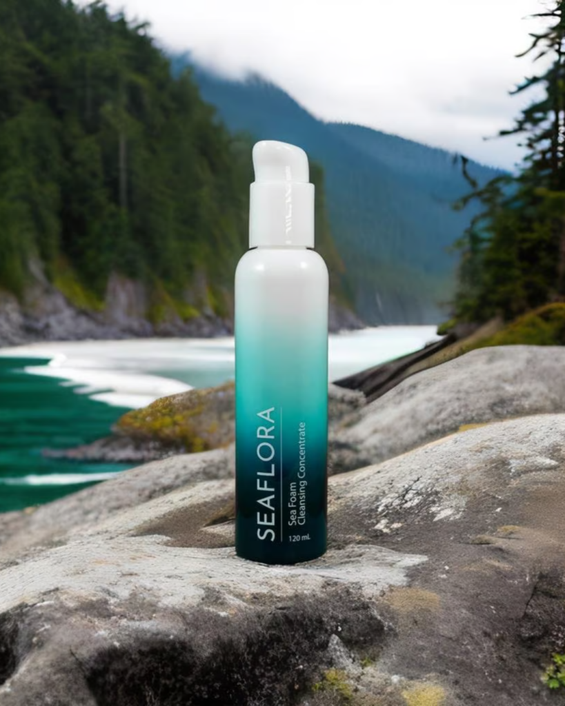 Seaflora's Sea Foam Cleansing Concentrate that can help with balancing hormones.