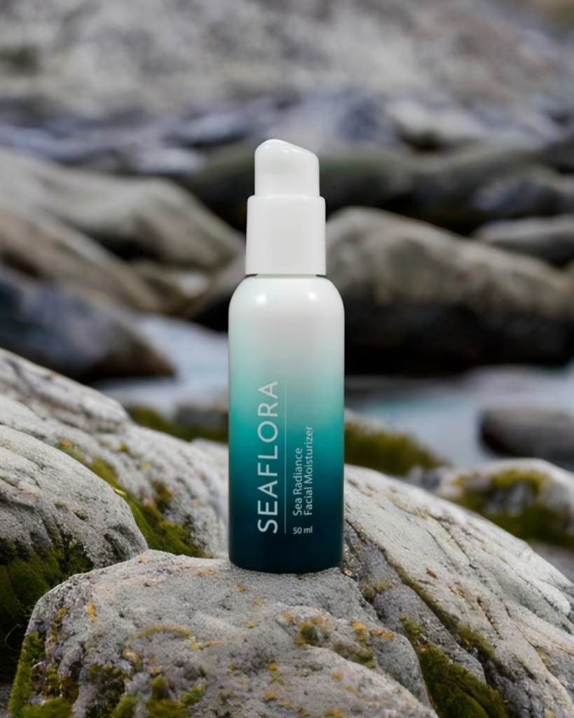 Seaflora's Sea Radiance Facial Moisturizer that can help with balancing hormones.