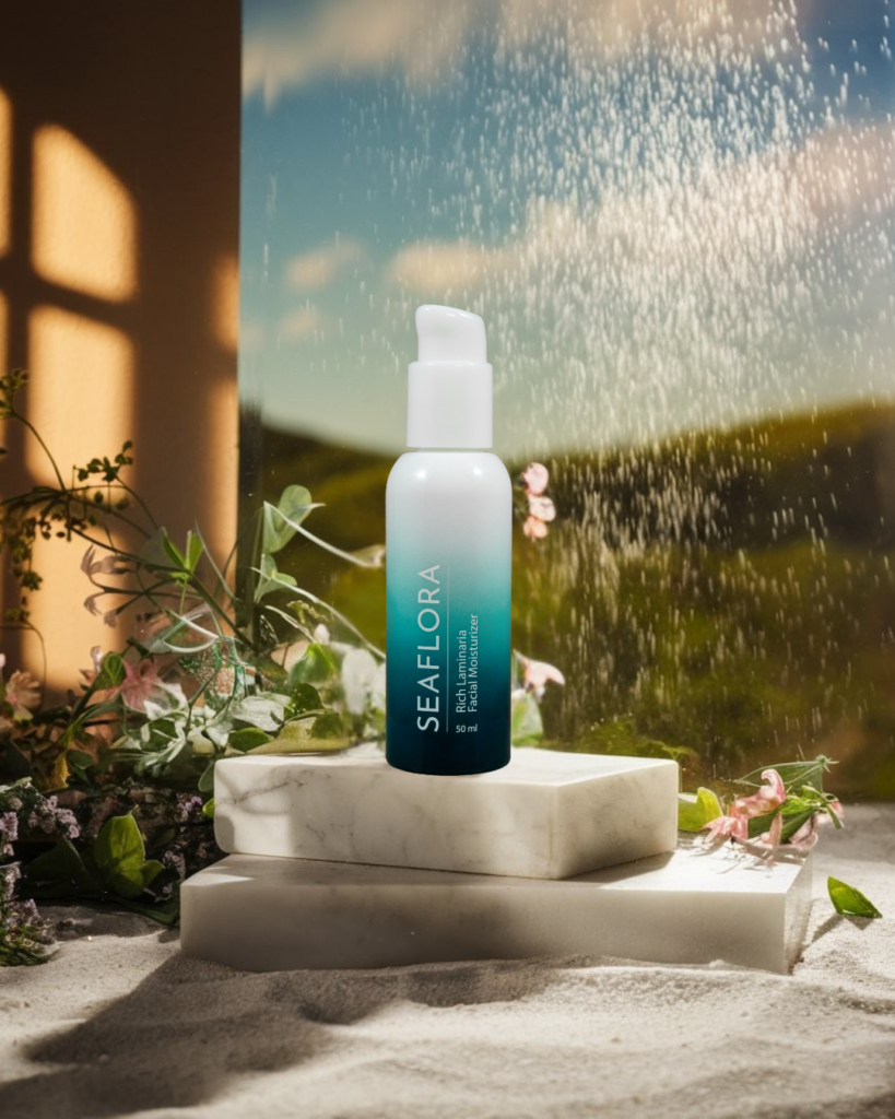 Seaflora's Rich Laminaria Facial Moisturizer that contains Squalene.
