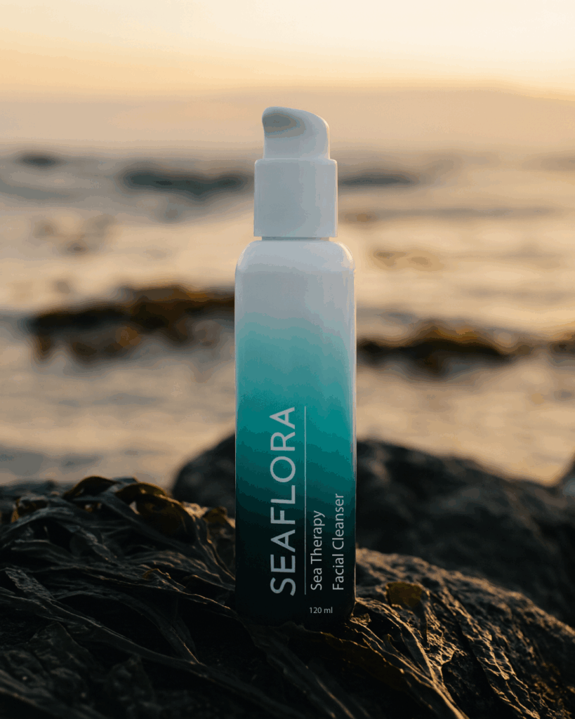 Seaflora's Sea Therapy Facial Cleanser which contains seaweed.