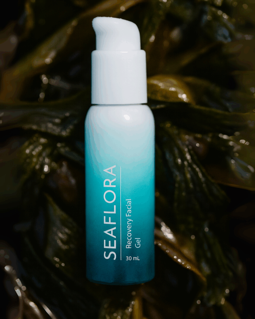 Seaflora's Recovery Facial Gel which contains Seaweed.