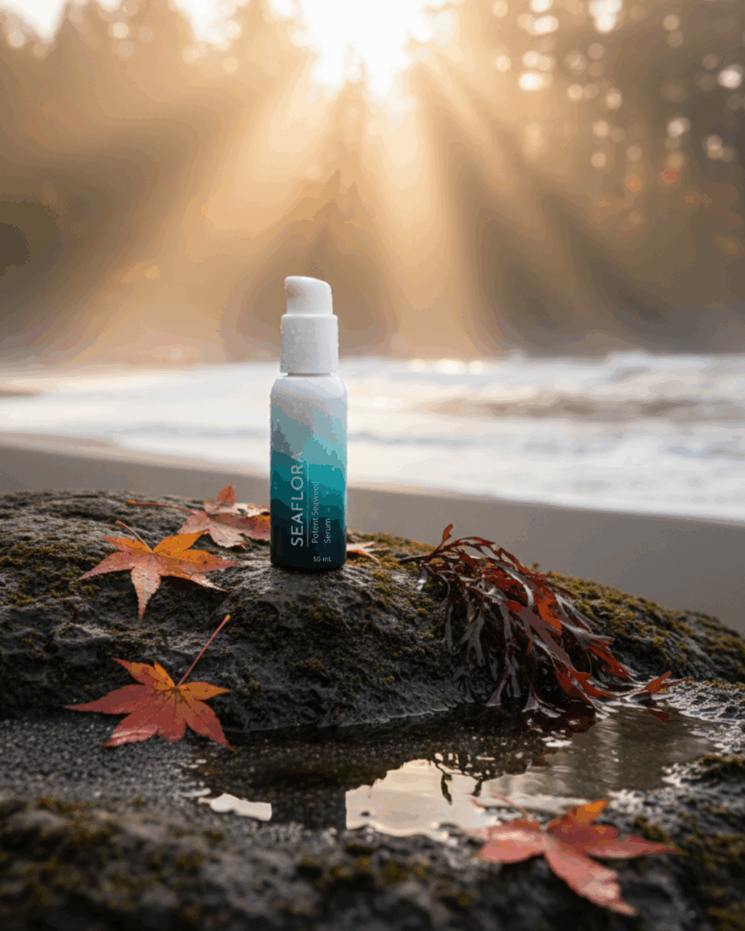 Seaflora's Potent Seaweed Serum which is perfect to use in Autumn.