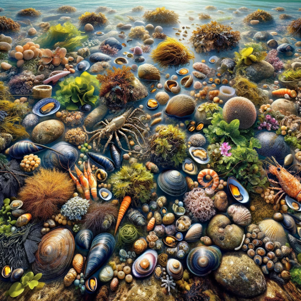 Low Tide Offers an Abundance of Food - Seaflora Skincare The Bounty offered at low tide