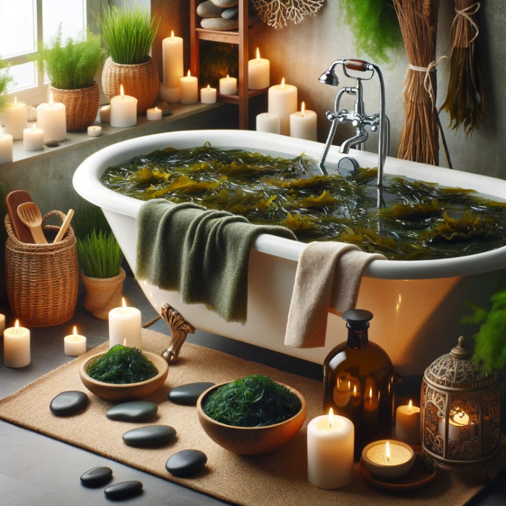 Seaweed-Bath-Chantelle-Line - Seaflora Skincare Seaweed Bath Experience
