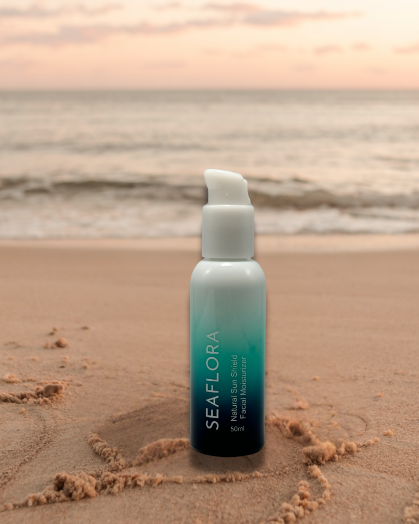 Sunset Serenity: Protecting Your Skin Naturally with Seaflora - Seaflora Skincare Seaflora's Natural Sun Shield that contains Astaxanthin which is found in Seaweed.