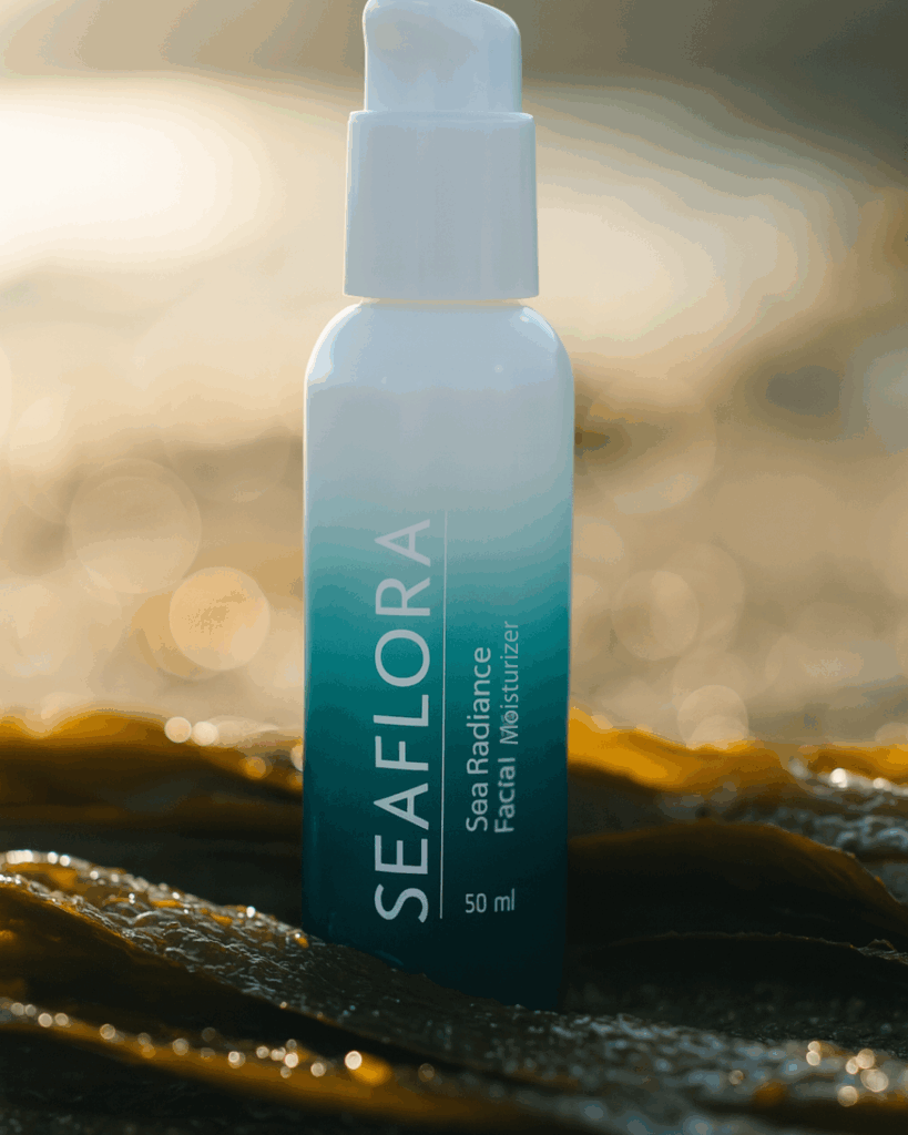 Seaflora's Sea Radiance Facial Moisturizer which contains seaweed.