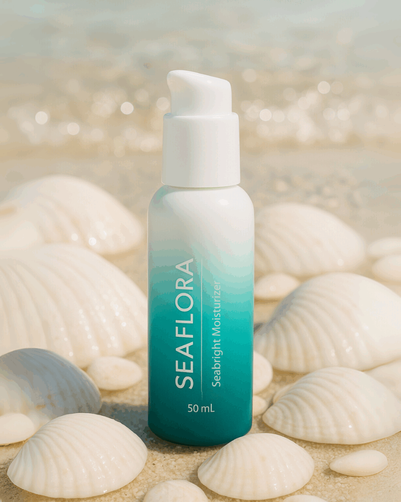 Seaflora's Seabright Moisturizer which contains Seaweed.