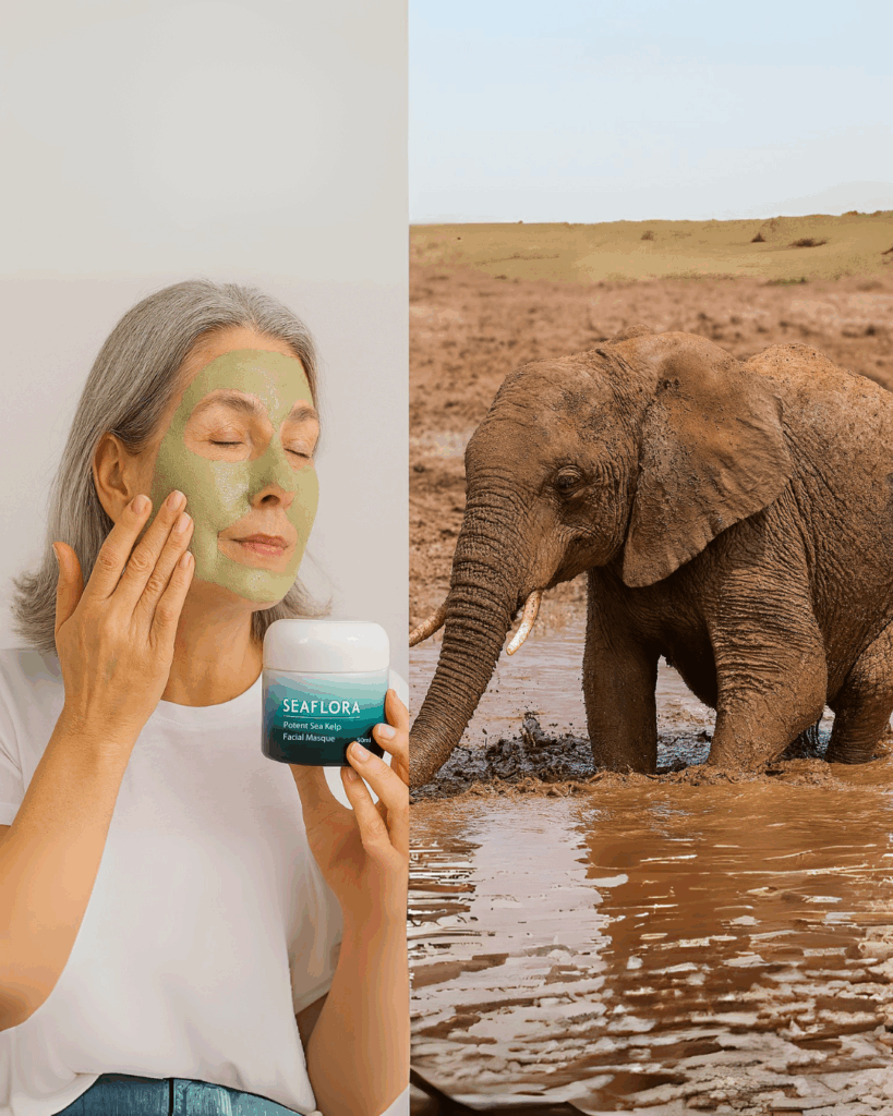 Taking it back to 'WILD' skincare with mud being used in masques.