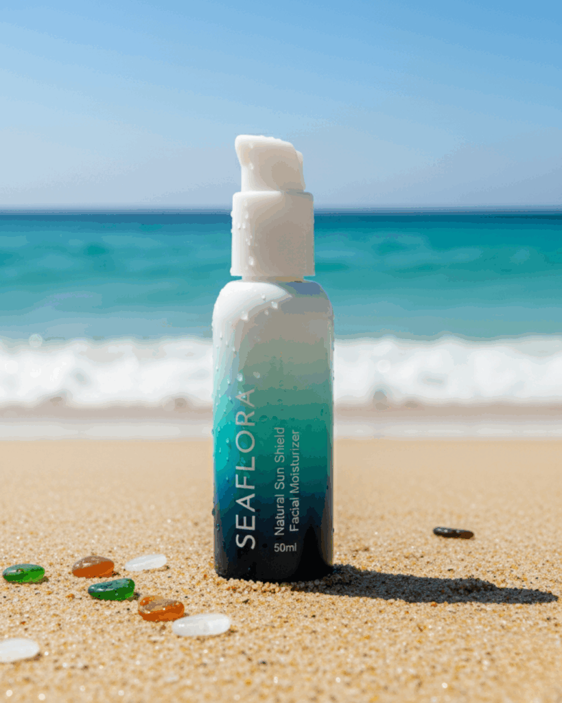 Natural-Sun-Shield-Beach-Protection-SPF - Seaflora Skincare Seaflora Skincare Natural Sun Shield Facial Moisturizer